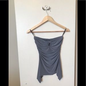Le Château strapless grey top